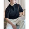 Áo Thun Trơn Cổ Tàu Henley-Tee